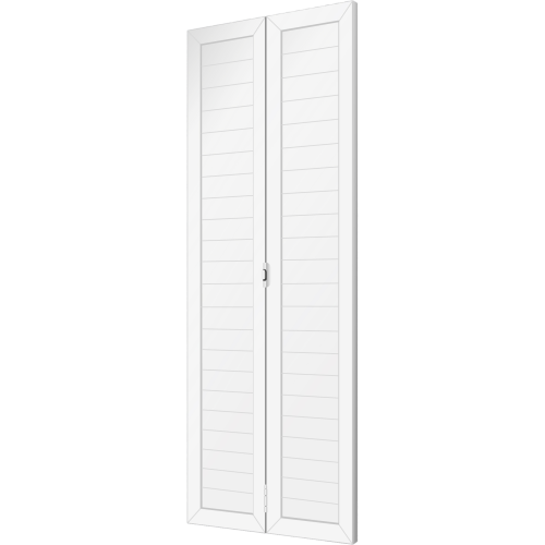 porta articulada com lambríl duplo
